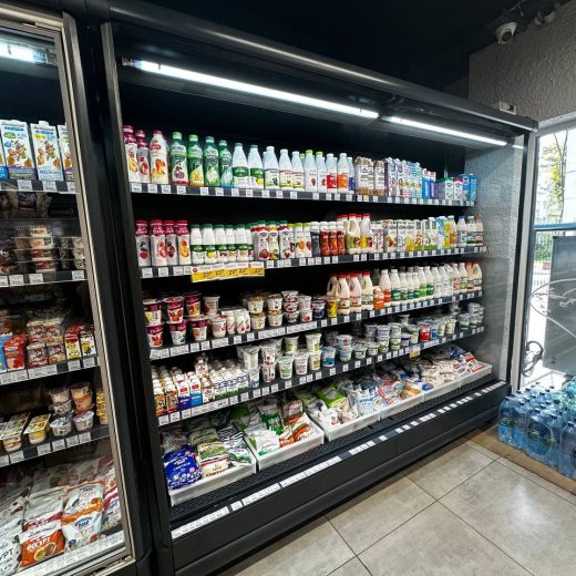 Регал для молочної продукції
